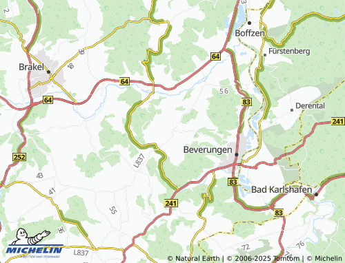 MICHELIN Drenke map - ViaMichelin