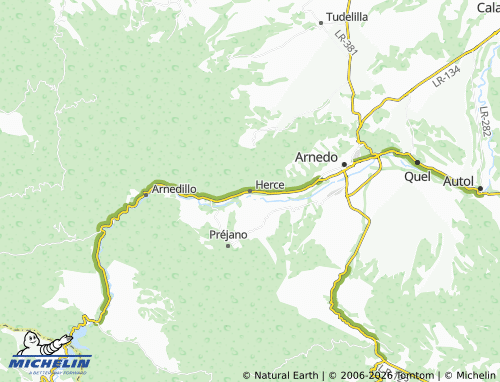 MICHELIN-Landkarte Herce - ViaMichelin