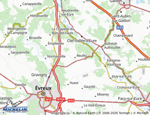 Mappa MICHELIN Reuilly - ViaMichelin