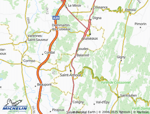 MICHELIN Balanod map - ViaMichelin