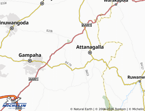 Mappa MICHELIN Meewala West - ViaMichelin