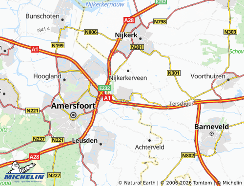 Mapa MICHELIN Hoevelaken - ViaMichelin