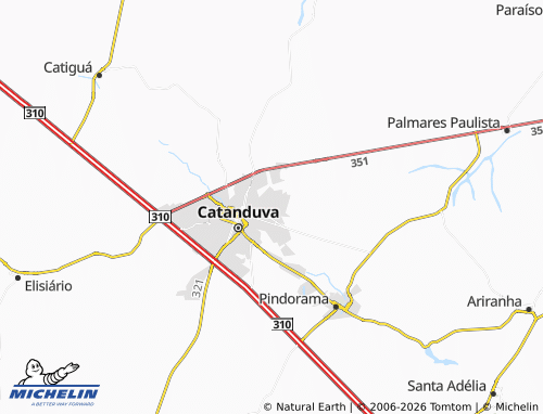 Mappa MICHELIN Nova Catanduva - ViaMichelin