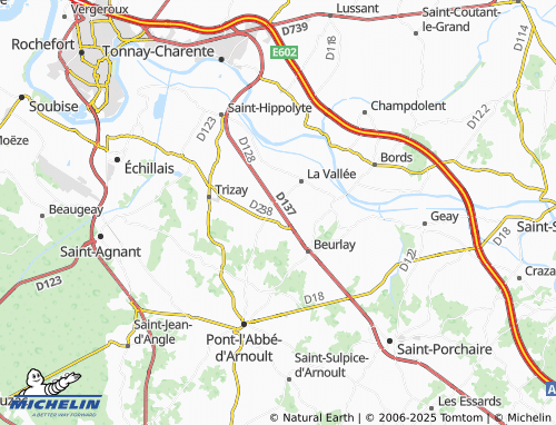 MICHELIN Les Favres map - ViaMichelin