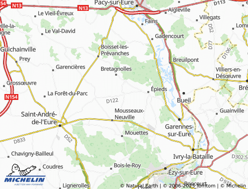 MICHELIN Serez map - ViaMichelin