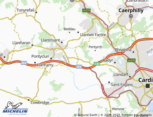 MICHELIN Groes-Faen map - ViaMichelin