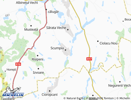 MICHELIN Scumpia map - ViaMichelin