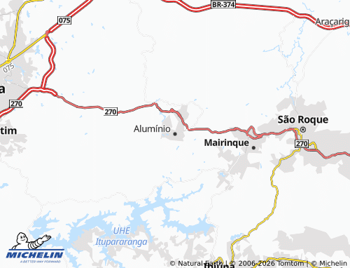Mappa MICHELIN Alumínio - ViaMichelin
