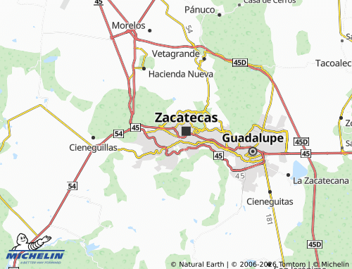 Kaart MICHELIN Lomas del Capulín - ViaMichelin