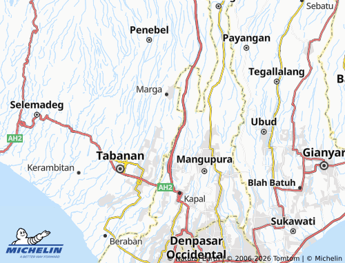 MICHELIN Batannyuh map - ViaMichelin