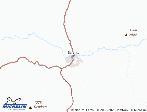 MICHELIN Barentu map - ViaMichelin