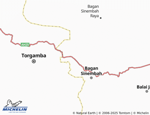 MICHELIN Bagan Batu Barat map - ViaMichelin
