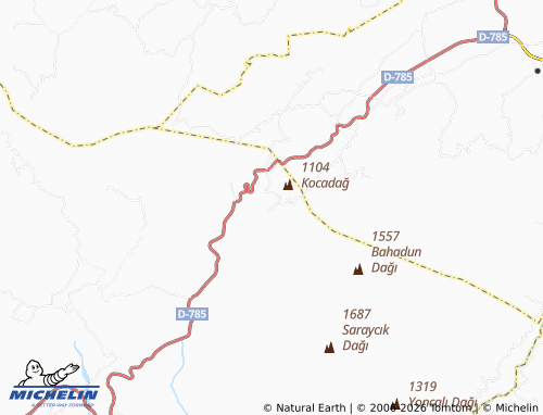 Mappa MICHELIN Çetmi - ViaMichelin