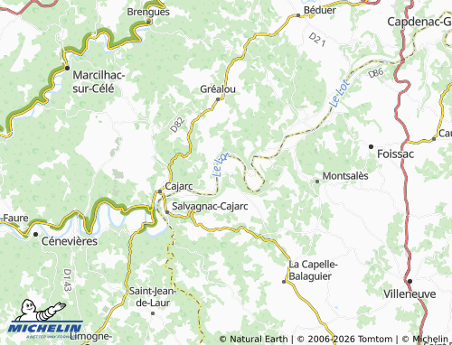 Mapa MICHELIN Saujac - ViaMichelin