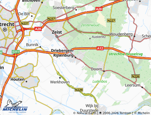 MICHELIN Driebergen-Rijsenburg map - ViaMichelin