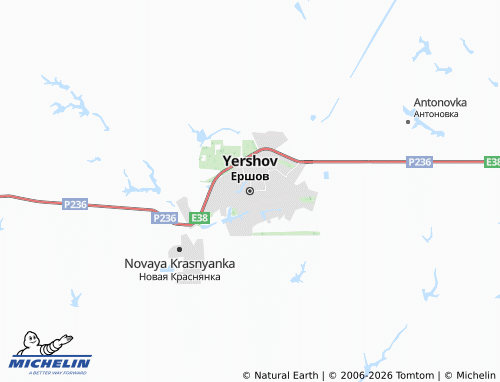 MICHELIN-Landkarte Yershov - ViaMichelin