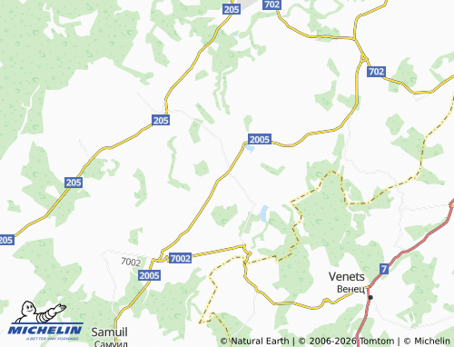 MICHELIN Bogdantsi map - ViaMichelin