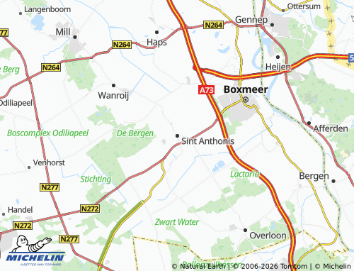 MICHELIN Sint Anthonis map - ViaMichelin
