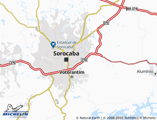 MICHELIN Jardim Prestes de Barros map - ViaMichelin