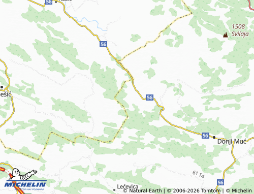 MICHELIN-Landkarte Ramljane - ViaMichelin