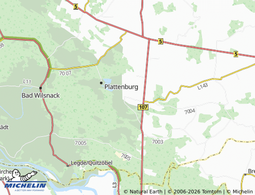MICHELIN Groß Leppin map - ViaMichelin