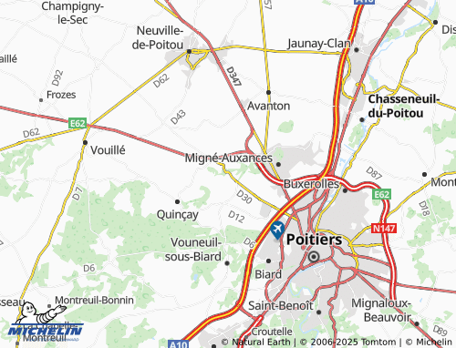 MICHELIN Moulinet map - ViaMichelin