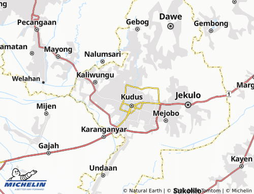 MICHELIN Krandon map - ViaMichelin