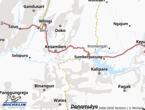 Carte MICHELIN Sukoanyar - ViaMichelin