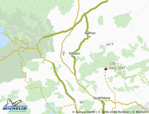Carte MICHELIN Killearn - ViaMichelin