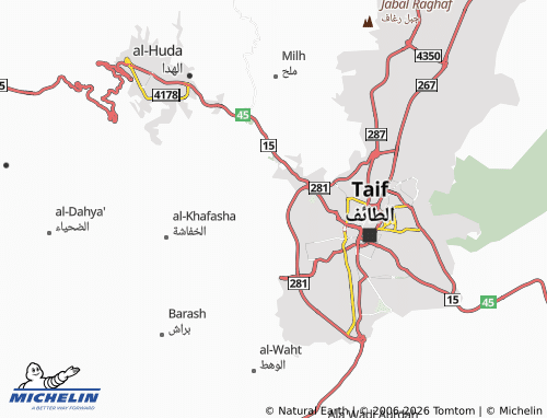 MICHELIN-Landkarte al-Tahliyah - ViaMichelin