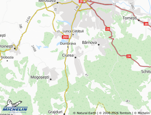 Carte MICHELIN Ciurea - ViaMichelin