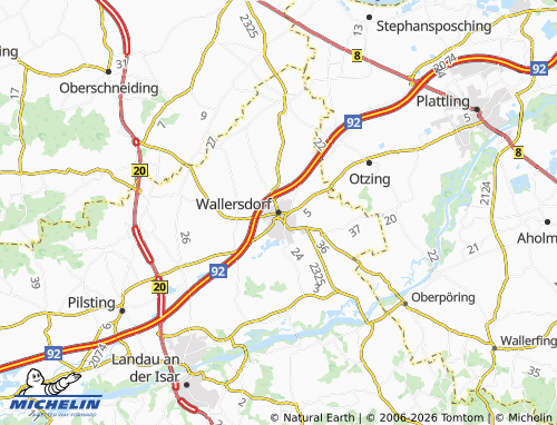 Mapa MICHELIN Wallersdorf - ViaMichelin
