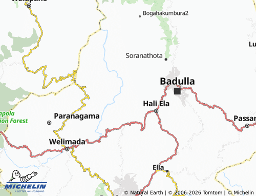 MICHELIN Deegalla map - ViaMichelin