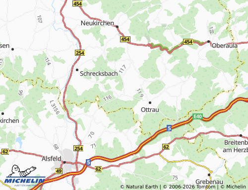 Mapa MICHELIN Immichenhain - ViaMichelin