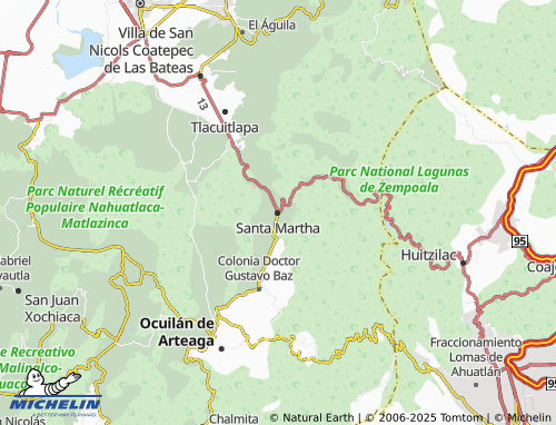 Mapa MICHELIN Santa Martha - ViaMichelin