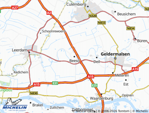 Mapa MICHELIN Beesd - ViaMichelin