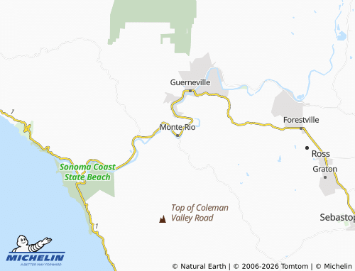 Mappa MICHELIN Monte Rio - ViaMichelin