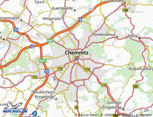 MICHELIN Chemnitz map - ViaMichelin