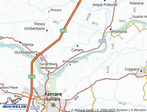 MICHELIN Croce del Sud map - ViaMichelin