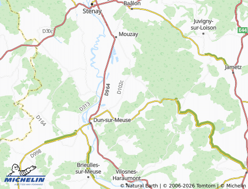 MICHELIN Lion-devant-Dun map - ViaMichelin