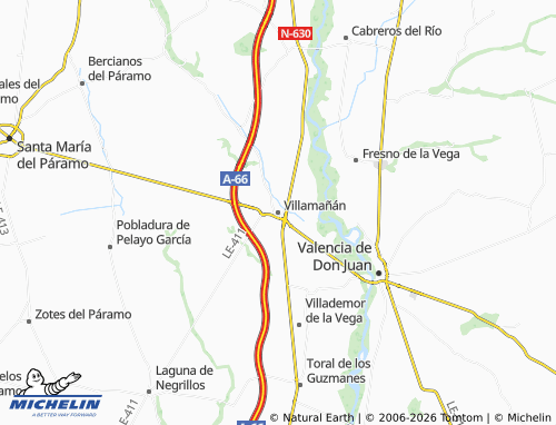 MICHELIN Villamañán map - ViaMichelin