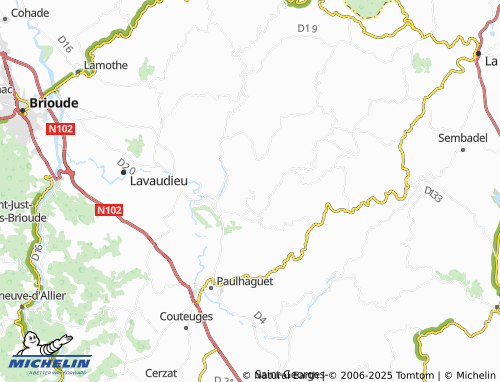 Carte MICHELIN Saint-Préjet-Armandon - ViaMichelin