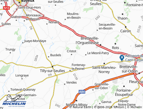MICHELIN Cristot map - ViaMichelin