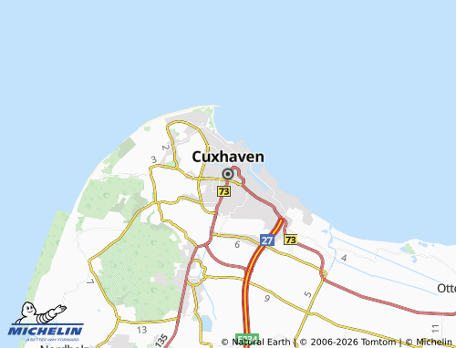 Carte MICHELIN Cuxhaven - ViaMichelin