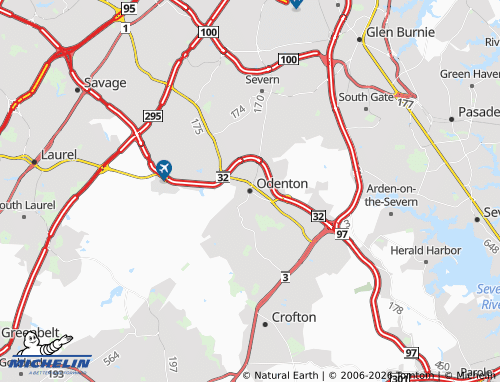 Carte MICHELIN Odenton - ViaMichelin
