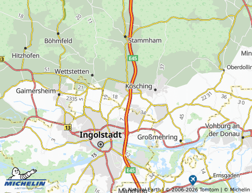 MICHELIN Lenting map - ViaMichelin