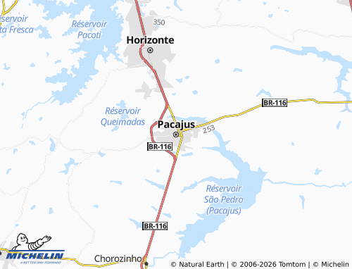 Mapa MICHELIN Pacajus - ViaMichelin