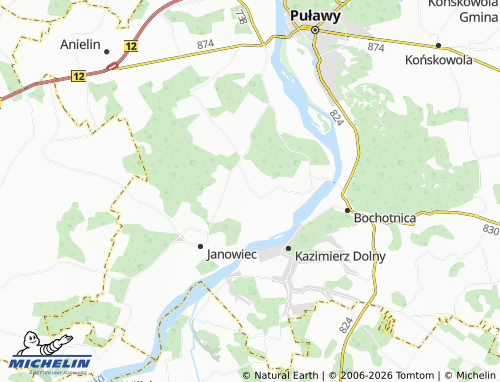 MICHELIN-Landkarte Wojszyn - ViaMichelin