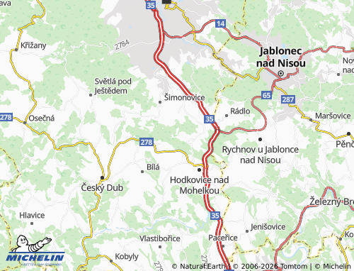 Mappa MICHELIN Žďárek - ViaMichelin