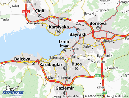 Mappa MICHELIN Konak - ViaMichelin